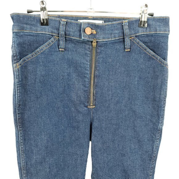 Madewell 10" High-Rise Skinny Crop Jeans 28 Macarthur Wash: Exposed Zip Edition - Picture 8 of 16